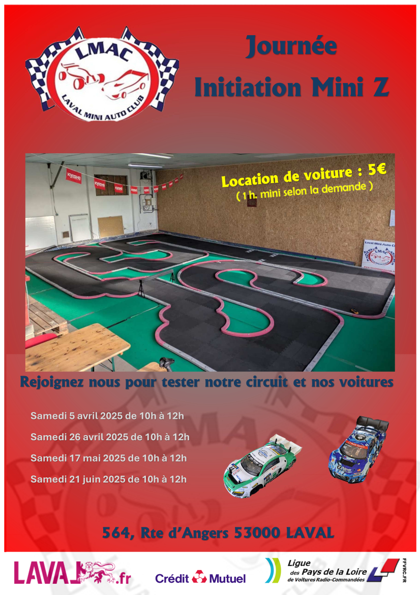 Lire la suite à propos de l’article Initiation Pilotage Mini RC Samedi 17/05 de 10h à 12h