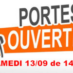 PORTES OUVERTES SAMEDI 13/09 de 14h à 17h