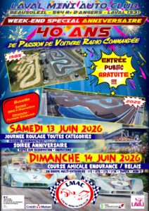 Lire la suite à propos de l’article WE Anniversaire du LMAC – 40 ans